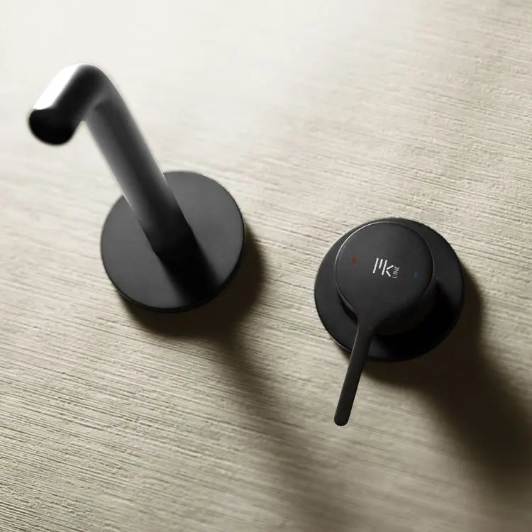 Miscelatore Lavabo Ad Incasso - Mirtak - Nero Opaco - Linea Era - immagine 3