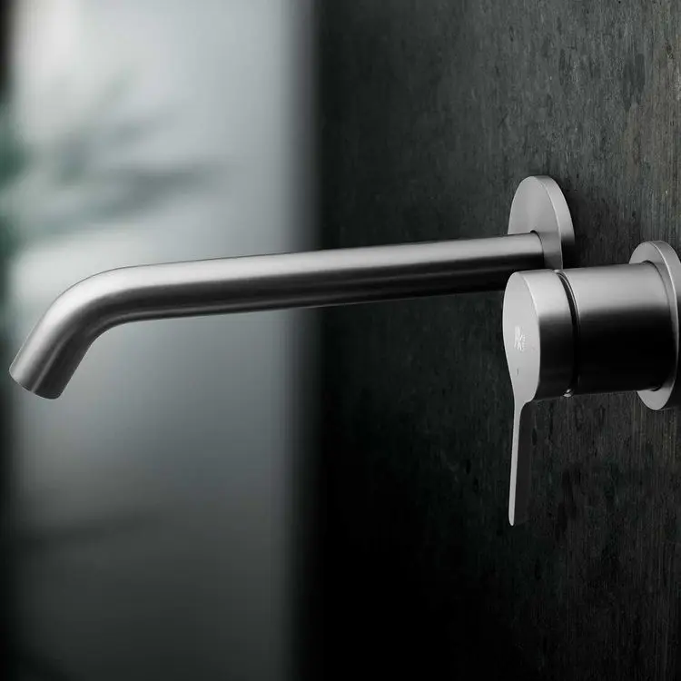 Miscelatore Lavabo Ad Incasso - Mirtak - Nickel Satinato PVD - Linea Era - immagine 2