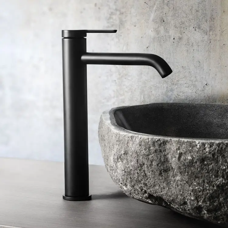 Miscelatore Lavabo Alto - Mirtak - Nero Opaco - Linea Era - immagine 2