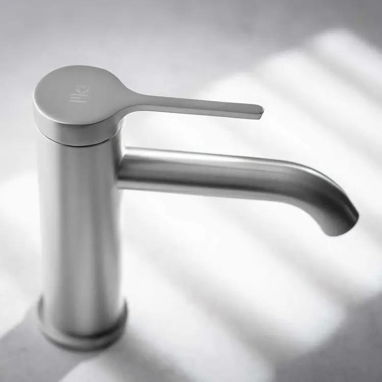 Miscelatore Lavabo Monocomando - Mirtak - Nickel Satinato PVD - Linea Era - immagine 2