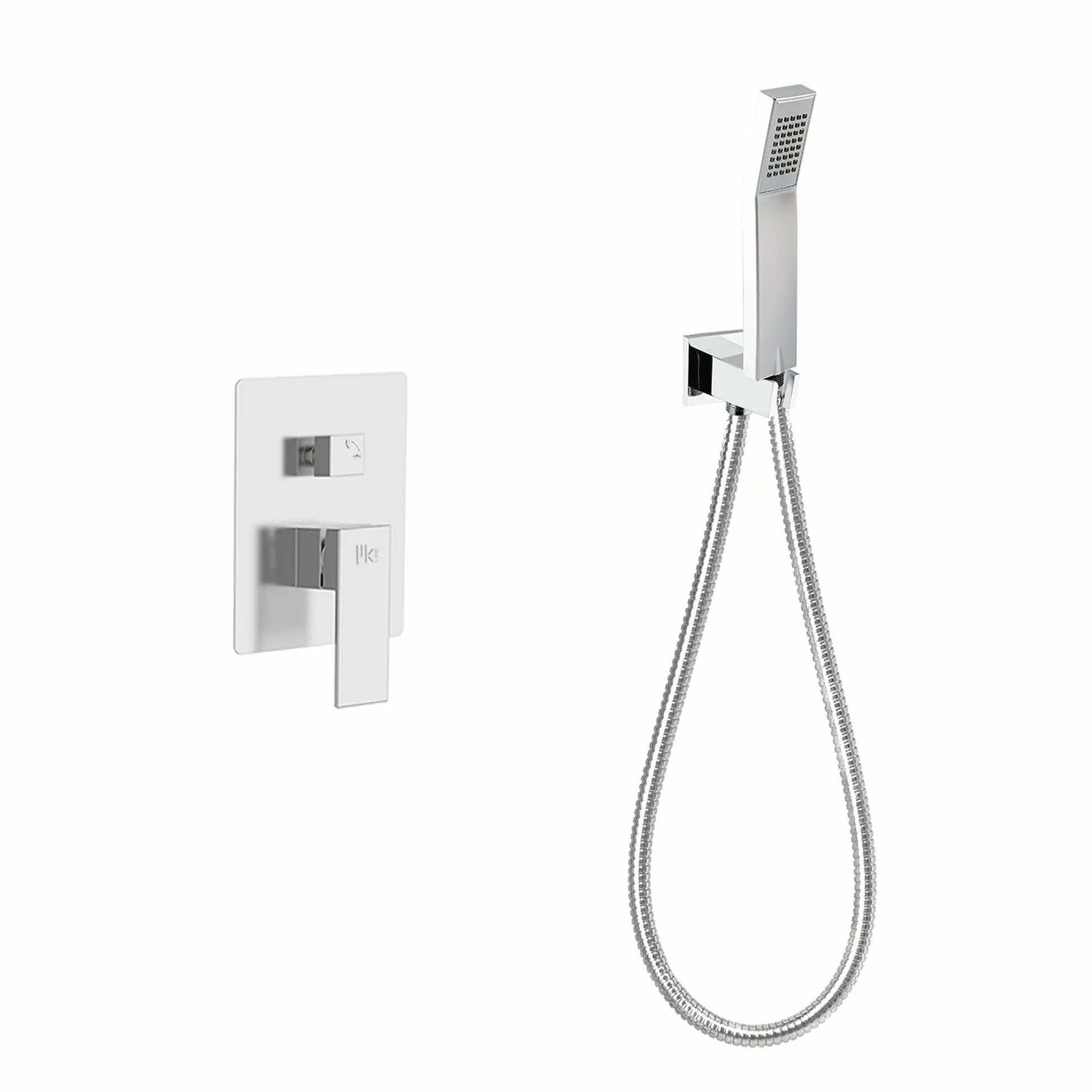 Set Doccia Ad Incasso Con Braccio A Parete (SET 2) - Mirtak - Cromato - Linea Vega - immagine 2