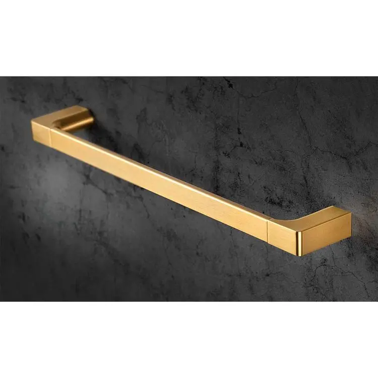 Supporto per asciugamani - Mirtak - Oro Satinato PVD - Linea Decua - immagine 2