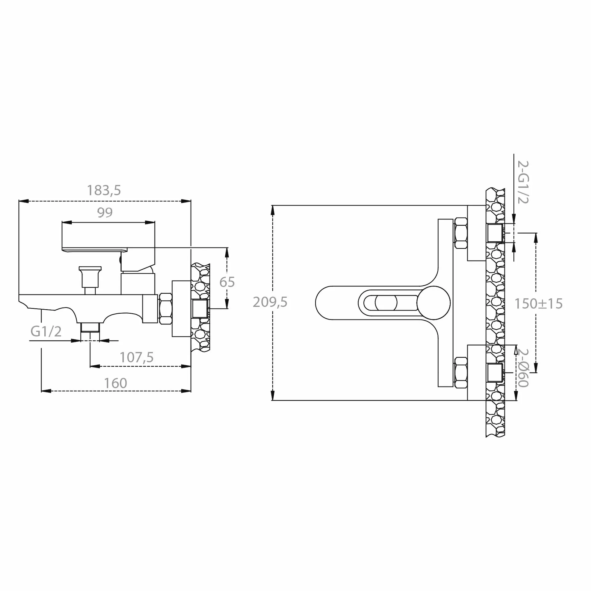 Miscelatore Vasca Monocomando - Mirtak - Oro Nero - Linea Maia - immagine 2