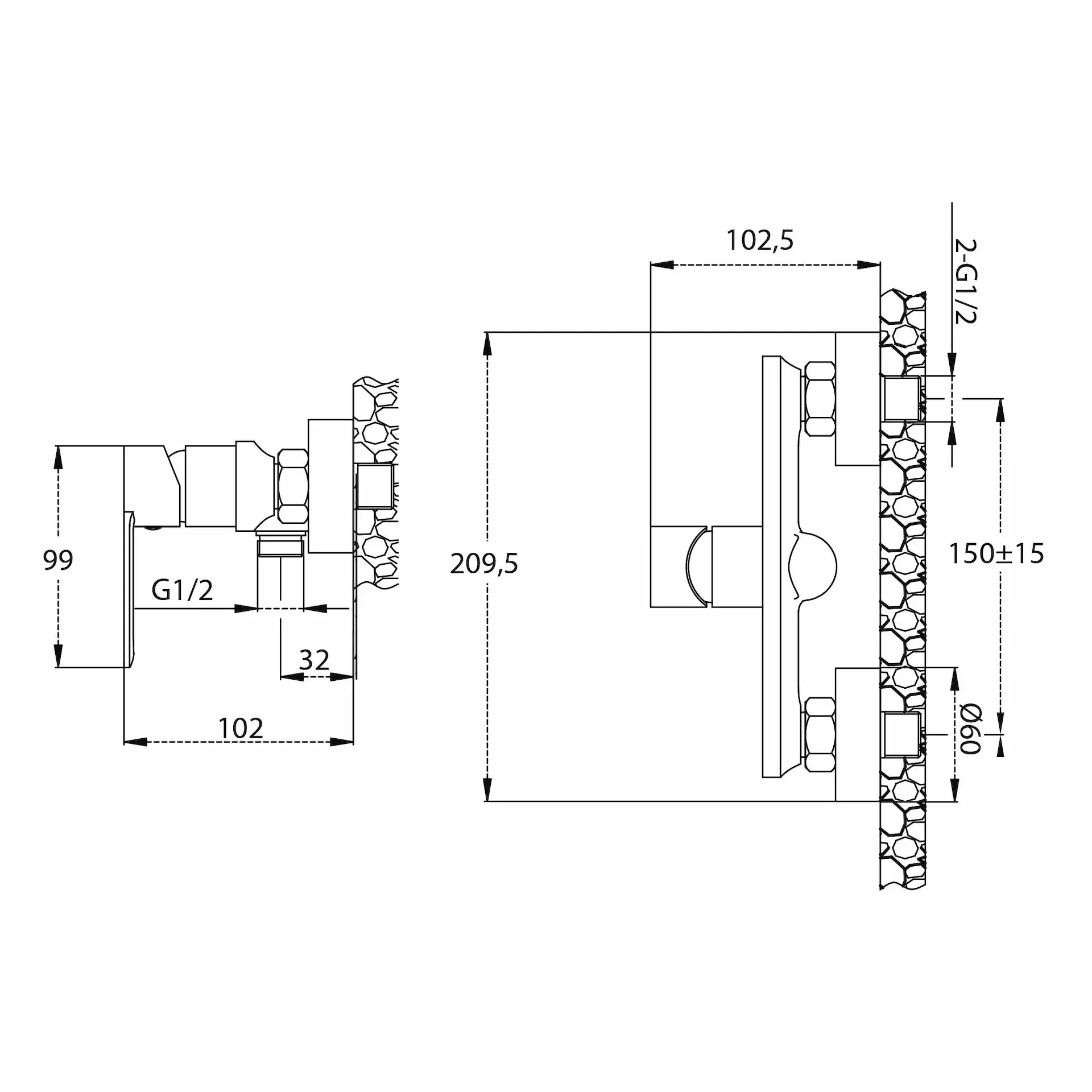 Miscelatore Vasca Monocomando - Mirtak - Cromato - Linea Maia - immagine 2