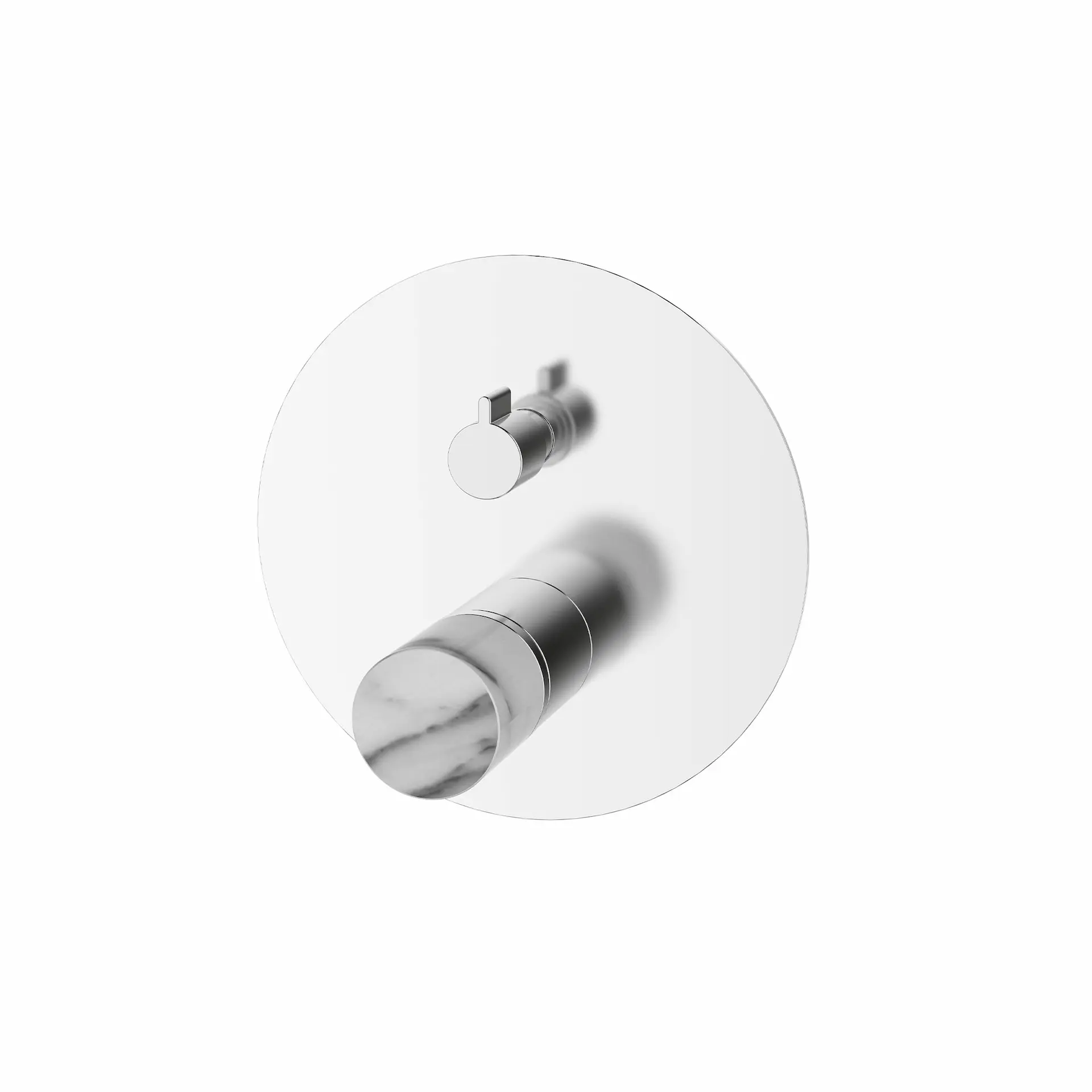 Set Doccia Ad Incasso Con Braccio A Soffitto (Set 1) - Mirtak - Cromato - Linea QUO B - immagine 2
