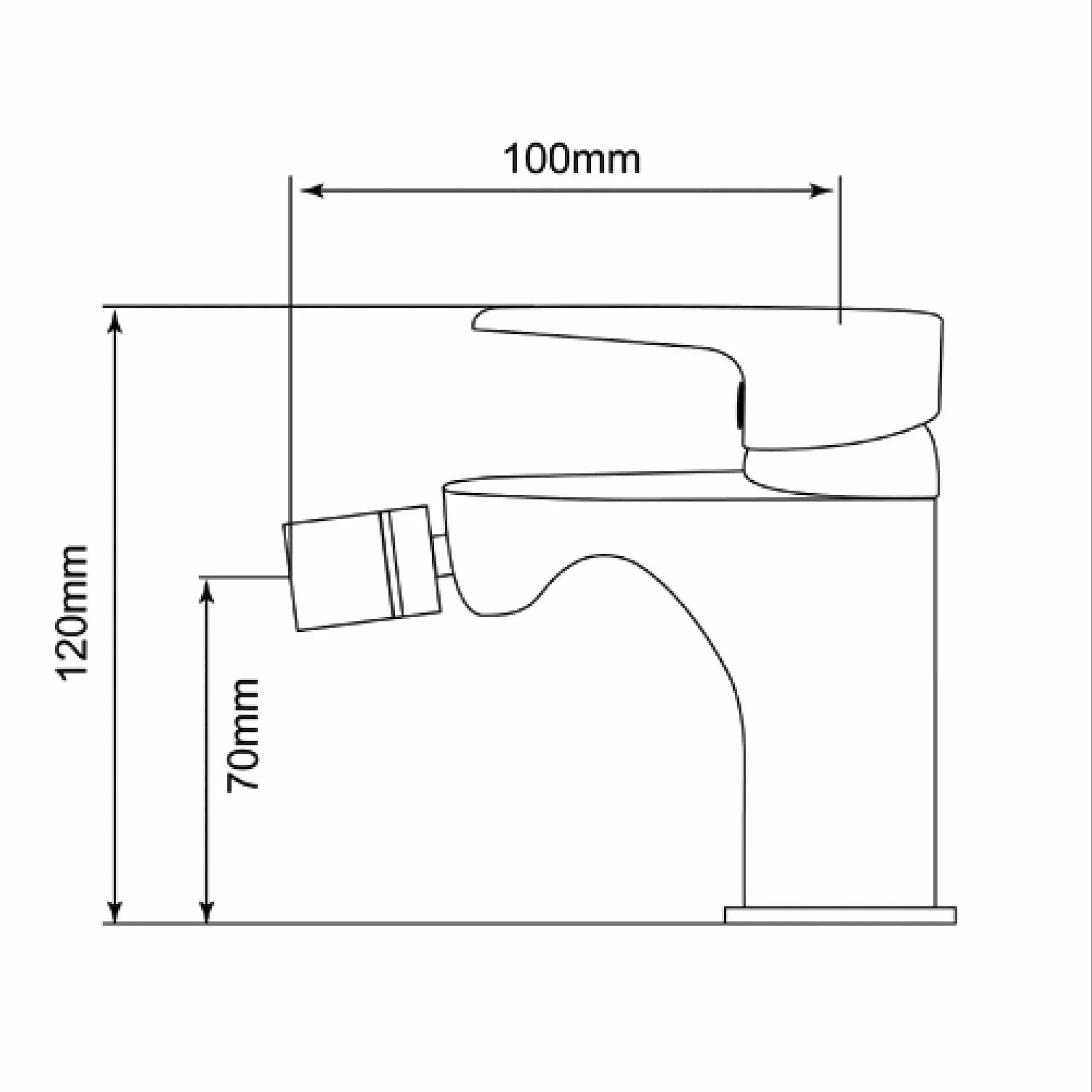 Miscelatore Bidet - Mirtak - Cromato - Linea Neva - immagine 2