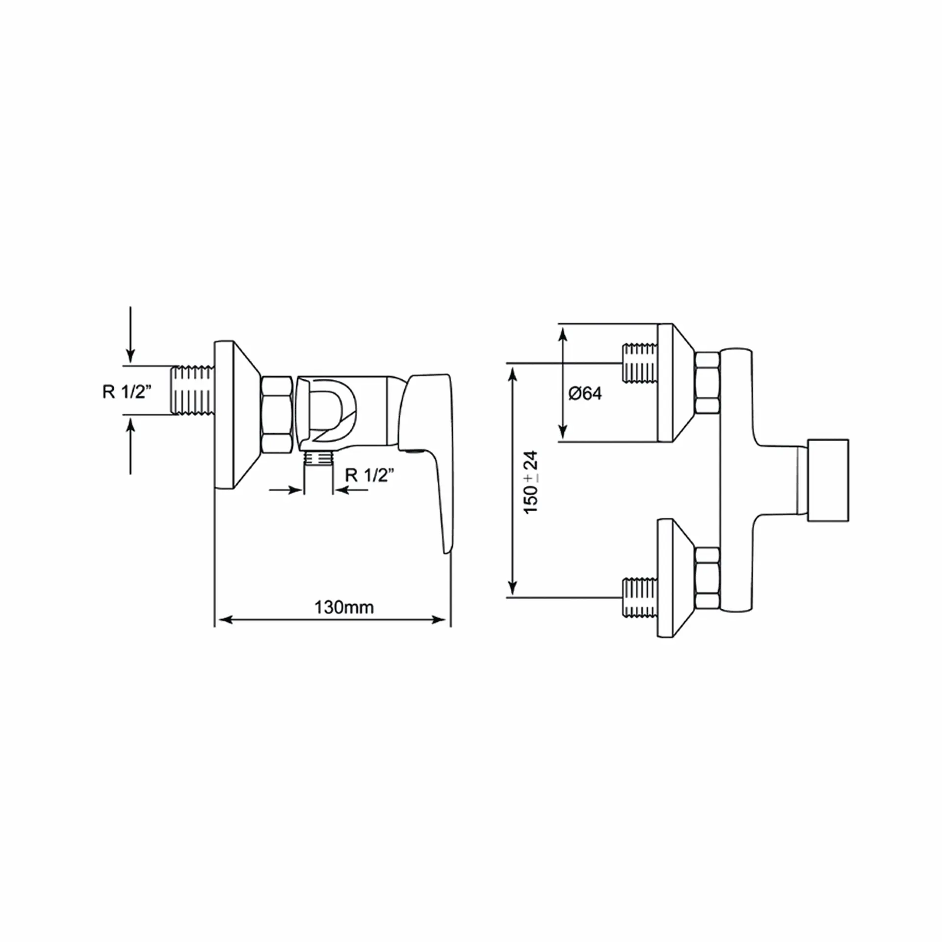 Miscelatore Vasca Monocomando - Mirtak - Nero Opaco - Linea Neva - immagine 2